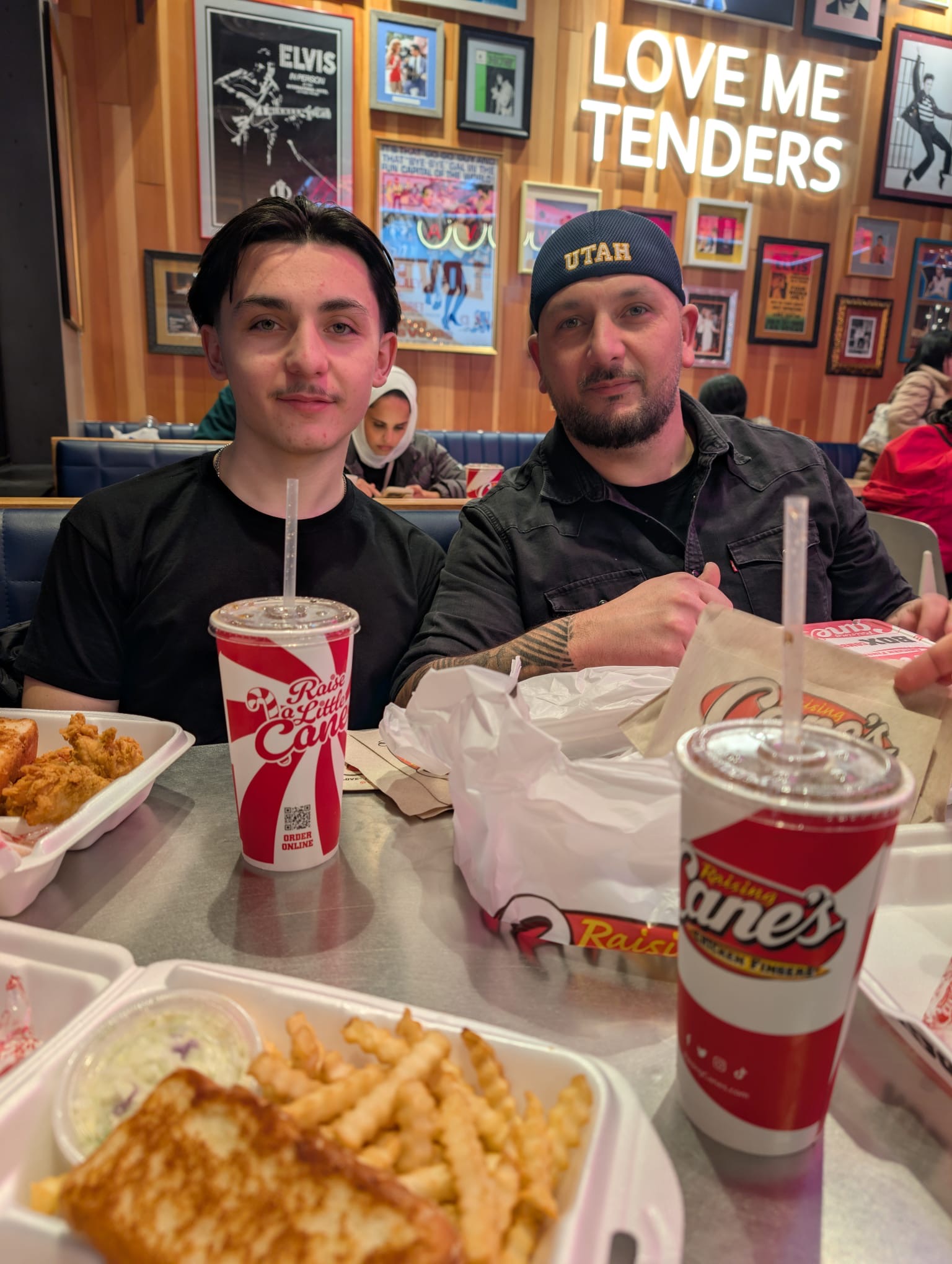 Père et fils aux États-Unis